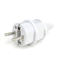 Adaptateur secteur européen 16A 250V, connecteur Schuko type F, prise Schuko, compatible France, Allemagne, Corée, Russie