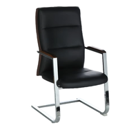 Chaise de bureau exécutive moderne multifonctionnelle en cuir synthétique avec accoudoirs
