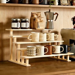 Solid Wood Multi Layer Shelf 5 Tier Countertop Plant Stand <b>Display</b> Rack For Desktop Organization Storage Unit - Product Image 2