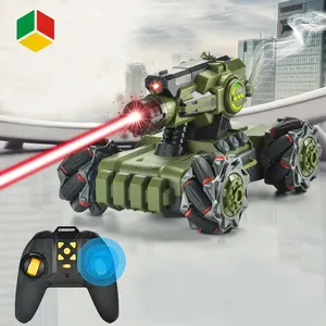 QS Toys 2.4G Double Mode Water Bomb Bullet RC Tanks 360 Degree Rotataion Mech Chariot Gesture Stunt Spray Drifting Battle Tank