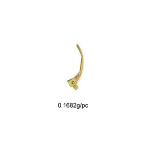Clip de réparation <span class=keywords><strong>en</strong></span> <span class=keywords><strong>or</strong></span> 14 carats 18 carats/connecteur de collier de chaîne à rivets inachevé, 0mm, vendu par PC - Product Image 3
