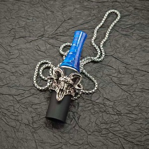 Luxury 3D Animal Head Metal <b>Hookah</b> Mouthpiece With Hanging Chain Shisha Mouth Tips - Product Image 5