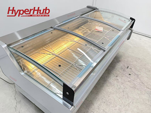 Vitrine réfrigérée à verre incurvé avec réfrigérant écologique R290 et revêtement intérieur en acier inoxydable pour la présentation de viande et de poisson en magasin de proximité - Product Image 6