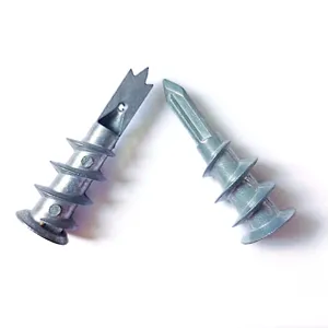 Zinc Alloy M4.2 Metal Self-drilling Plasterboard Hollow Wall Plugs Drywall Anchors with Self Tapping Screws