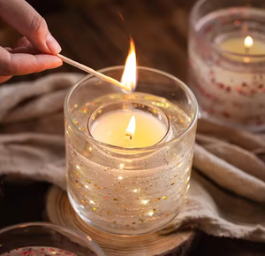 Vente en gros d'huile essentielle pure naturelle Bougie à la cire <span class=keywords><strong>de</strong></span> soja <span class=keywords><strong>de</strong></span> marque privée pot en verre <span class=keywords><strong>transparent</strong></span> LED bougie parfumée avec boîte <span class=keywords><strong>de</strong></span> couleur - Product Image 2