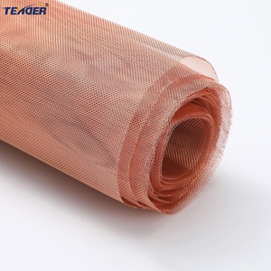 Đồng <span class=keywords><strong>crimped</strong></span> dệt dây lưới 1 2 3 5 10 15 mét lỗ kích thước 99.6% rmi che chắn dây đồng Lưới tùy chỉnh Cooper lưới - Product Image 2
