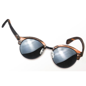 2021 Super Thin Wood Männer <span class=keywords><strong>Pilot</strong></span> Runde Sonnenbrille Frauen Brand Designer Vintage Kleine Sonnenbrille Damen Shades Brillen - Product Image 4