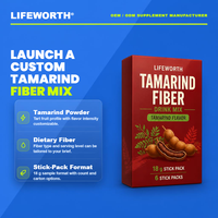 LIFEWORTH Tamarind Fiber Drink Mix ODM Contract Manufacturing GMP HACCP FSSC22000 ISO Instant Powder OEM Private Label