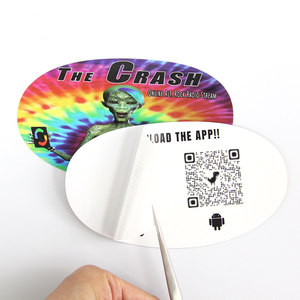 Özel su geçirmez etiket çoklu şekil kişisel barkod e-posta <span class=keywords><strong>QR</strong></span> kodu üzerinde destek kağıdı baskı Die kesim vinil çıkartmalar - Product Image 6