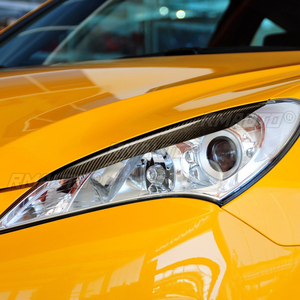 1 Par de Cubiertas Decorativas para Faros Delanteros de Fibra de Carbono para Hyundai Genesis Coupe 2009 2010 2011, Accesorios para Automóviles - Product Image 6