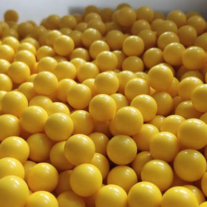 Proveedor de Bolas de Plástico POM Sólidas y Duras de Color Amarillo para <span class=keywords><strong>Paintball</strong></span>, 17 mm, 3.65 Gramos, para Rodamientos, 273 Piezas, 1 kg, Precio Bajo - Product Image 1