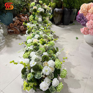 Guirlande de fleurs d'hortensia vertes très tendance pour la décoration d'arche de fête d'anniversaire - Product Image 4