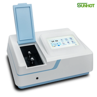 SUNHOT Hot Sale 2.0nm Double Beam UV-Visible Spectrophotometer 190-1100nm Wavelength Range Touchscreen Display Model SP-XUV5102