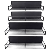 Étagère magnétique latérale pour réfrigérateur - Organisateur d'épices en fer sans perçage, étagère de rangement murale pour la cuisine et le bureau