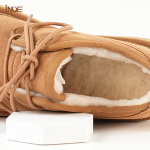 Người Đàn Ông Của Mùa Thu/Mùa Đông Không Thấm Nước Ren-up Tuyết Khởi Động Thoải Mái Chính Hãng Bò Da Lộn Da Len Lông Cừu Lót Không Trượt Cho - Product Image 6