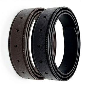 Sangle de ceinture de remplacement en cuir de vachette classique, fabriquée en Corée, 30 mm, 5 trous, sans boucle, style business décontracté, unisexe - Product Image 4