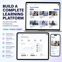 El Mejor Diseño de Sitios Web Educativos, Desarrollo de LMS para Plataformas de Aprendizaje en Línea, Gestión de Cursos Escolares, Compatible con Mac OS