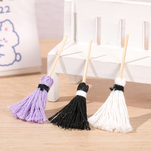 Miniature Mop Ornament Resin Handmade <b>Doll</b> House <b>Accessory</b> Toy Decor 5 To 7 Years Unisex - Product Image 1