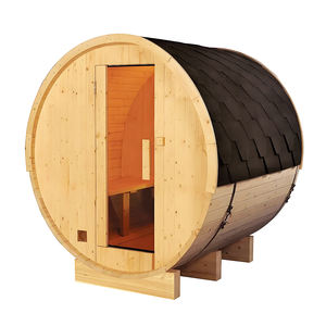 Sauna con puerta lateral para exteriores, almohada de madera/Sauna con marco de madera, horno eléctrico, Suite, <span class=keywords><strong>Spa</strong></span>, bañera de hidromasaje para exteriores - Product Image 3