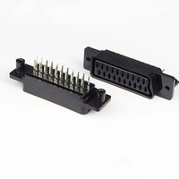 Interface péritel européenne longueur personnalisée 21pin femelle tête de balayeuse prise d'ordinateur standard 180 degrés