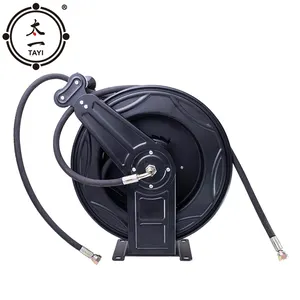 Tự động có thể thu vào vườn Hose Reel nước Air sắt kim loại Hose Reel rửa xe thép không gỉ áp lực cao Máy giặt Hose Reel