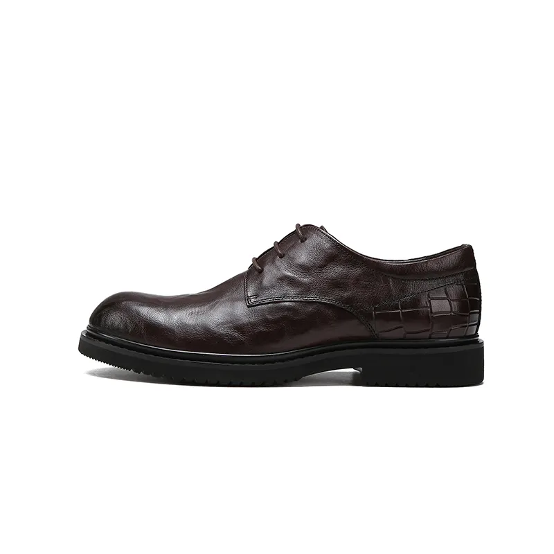 Zapatos clásicos de moda para hombre, calzado Formal, de buena calidad, ligero, piel de terciopelo, Eva, negro, marrón, Oxford