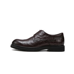 Zapatos clásicos de moda para hombre, calzado Formal, de buena calidad, ligero, piel de terciopelo, Eva, negro, marrón, Oxford - Product Image 1