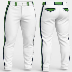 Pantalons de baseball personnalisés par sublimation, en gros, entièrement ou semi-sublimés, pantalons de softball, usine OEM, ODM, uniformes d'équipe haute performance - Product Image 2