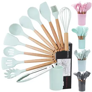 Kitchen Utensil Set Cookware Dinnerware Sets Silicone Cooking Tool Set Box 10 Classic Sustainable Silicone Kitchenware 10 Pcs