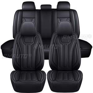 Housses de siège de voiture 5 places en cuir PU, ensemble complet de housses de coussin de siège pour Chevrolet Silverado Sierra 1500 2500HD 3500HD 2007-2021 - Product Image 1