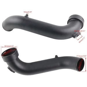 Manguera de Turbocompresor Auso-Racing para BMW N55 135i 335i Xdrive 2011-2012, Tubo de Admisión de Aire de Aleación de Aluminio con Abrazadera - Product Image 2