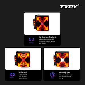 TYPY Car Tail <b>Lights</b> for Jeep Wrangler 2006-2024 LED Car Tail Lamps <b>Daytime</b> <b>Running</b> <b>Lights</b> Dynamic Turn Signals - Product Image 3