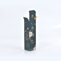 Boîte à lacets de marque personnelle noire étanche avec logo personnalisé Boîte en papier d'emballage de produit d'impression couleur de haute qualité