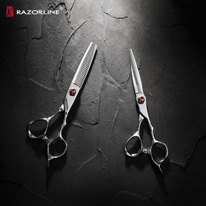<span class=keywords><strong>AK19</strong></span> Japan Steel 440c Ciseaux de coiffure professionnels pour salon de coiffure professionnel - Product Image 3