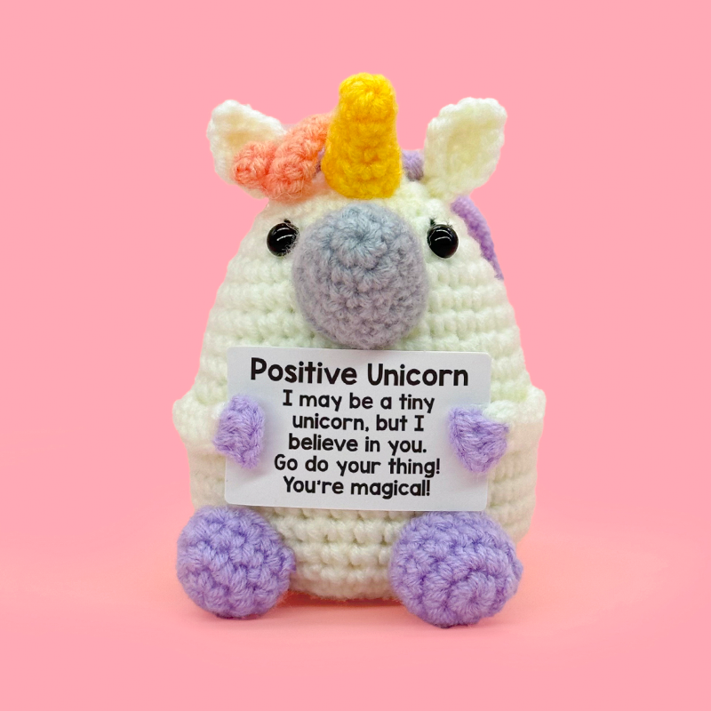 White Unicorn with Orange Hair