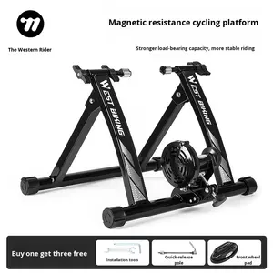 Soporte de Estacionamiento para Bicicletas de Ciclismo en Interiores, Portátil, Duradero, de Acero, para Bicicletas de Carretera y de Montaña con Tracción Trasera, WEST BIKING - Product Image 1