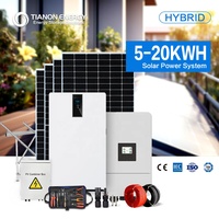 Sistema de Energía Solar Fuera de la Red de 15kW con Batería LiFePO4 para Granjas, Pueblos Rurales y Áreas Remotas, Sistema de Energía Solar Autónomo