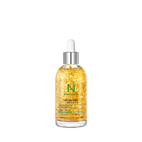 Sérum Ampoule Visage Anti-Âge Raffermissant Éclaircissant Hydratant au Collagène, Niacinamide, Adénosine et Panthénol Or 24K 100ml