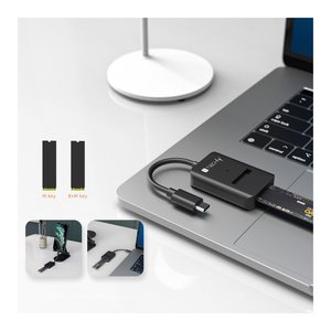 Connecteur USB C pour ordinateur noir IADAP USB32 SATASSD - Product Image 4