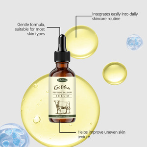 Suero Facial de Niacinamida con Logotipo Personalizado OEM, Hidratante Diario, Cuidado de la Piel Antiarrugas, Suero de Péptidos Dorados Suavizantes - Product Image 4