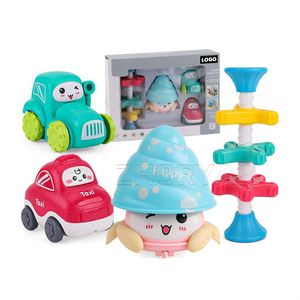 Zhorya Mini Coche de Juguete de Cangrejo Ermitaño, Coche de Inercia de Dibujos Animados de Presión Manual, Juguetes de Desarrollo Intelectual para Bebés - Product Image 1