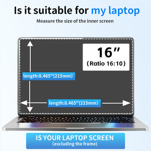 Fábrica al por mayor 13,3 14,2/15,3/16 pulgadas portátil 360 ° antirrobo <span class=keywords><strong>película</strong></span> <span class=keywords><strong>de</strong></span> pantalla antirreflejo <span class=keywords><strong>película</strong></span> <span class=keywords><strong>de</strong></span> filtro <span class=keywords><strong>de</strong></span> pantalla antimonitor - Product Image 3
