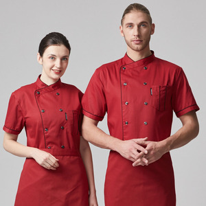 Chaqueta de Chef Negra, Uniforme de Chef para Mujer, Ropa de Cocina para Cafetería, Ropa Culinaria para Hombre, Chaqueta de Manga Corta para Restaurante, Hotel, Bar - Product Image 1