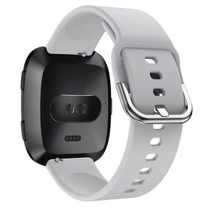 Bracelet de remplacement en silicone souple avec boucle ardillon colorée pour <span class=keywords><strong>montre</strong></span> <span class=keywords><strong>Versa</strong></span>/Vesa 2/<span class=keywords><strong>Versa</strong></span> <span class=keywords><strong>Lite</strong></span> - Product Image 3