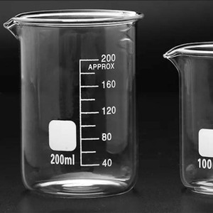 पूर्व-लैब ग्लास कम प्रकार मापने वाला बीकर 5/10/20/25/50/100/150/200/250/300/400/500/600/800/1000 एमएल - Product Image 5