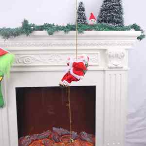 Christmas <b>Gift</b> Electric Crawling Beads Music Santa Claus Doll Toy Upgrade Anti-Detachment Electric Crawling Beads Santa Claus - Product Image 5