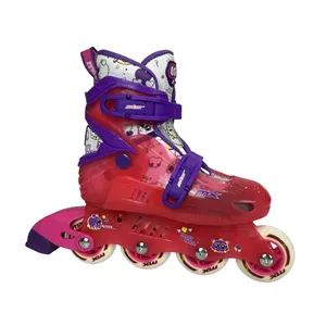 儿童闪光滑冰鞋简易滚轴直排轮滑鞋儿童闪光滚轴滑冰鞋专业