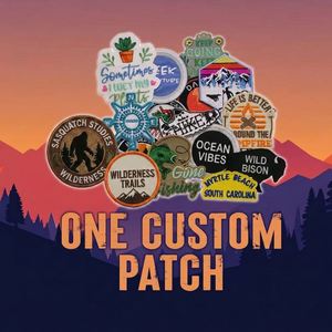 Wholesale Bulk Hook Loop Badges Custom Design logo Waterproof <b>Iron</b> on Embroidered Patches for Clothing Accessories Decorations - Product Image 1