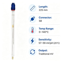 Sonde de pH pour électrode de fermentation pour l'industrie alimentaire, contrôle de la qualité du pH-mètre, autoclavable, personnalisable OEM ODM