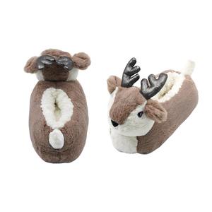 Ciabatte di peluche all'ingrosso di renna ciabatte di peluche divertenti cartoni animati pantofole di peluche di <span class=keywords><strong>cervo</strong></span> al coperto - Product Image 3